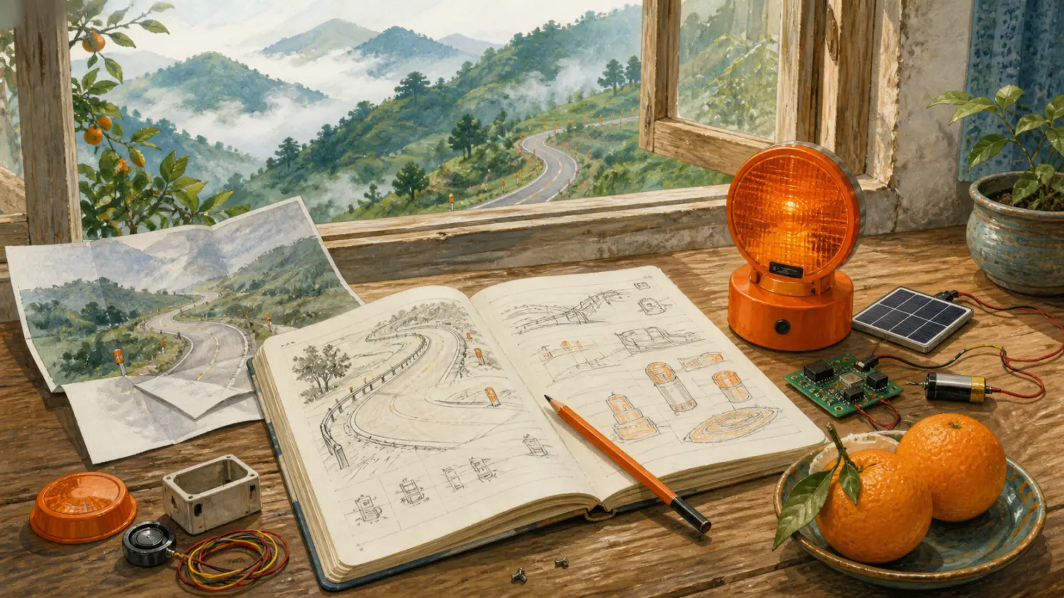 WayGuer 途哨项目原型与公开记录概念插画